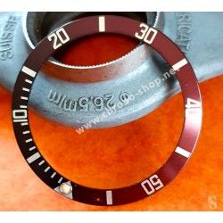 Rolex Sea-dweller watch part 16600, 16660 Bezel Tritium Graduated diver Faded Tropical Burgundy Insert inlay