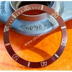 ROLEX RARE ACCESSOIRE MONTRES INSERT BRONZE TROPICAL MONTRES 14060, 14060M SUBMARINER PERLE LUMINOVA