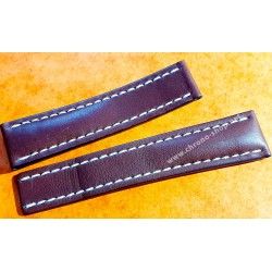 Breitling Current Model 433X 22mm Brown Calf Leather Watch Strap & Buckle Navitimer,Chronomat