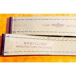 Breitling 438X 22-20mm Cuir Veau Marron Boucle déployante Montre Navitimer 41,43mm Homme Bracelet Veau 90-110