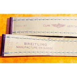 Breitling 438X 22-20mm Cuir Veau Marron Boucle déployante Montre Navitimer 41,43mm Homme Bracelet Veau 90-110