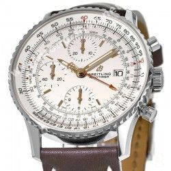 Breitling 438X 22-20mm Cuir Veau Marron Boucle déployante Montre Navitimer 41,43mm Homme Bracelet Veau 90-110