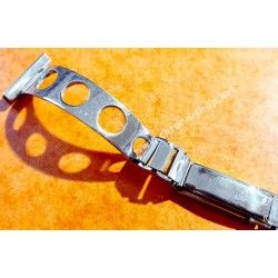 ZRC FRANCE 70's Stretch Elastic Ladies 14mm Perforated vintage rally racing steel bracelet