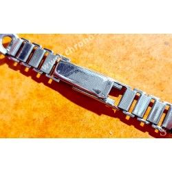 ZRC FRANCE 70's Stretch Elastic Ladies 14mm Perforated vintage rally racing steel bracelet