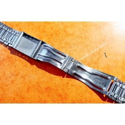 Vintage 70's Bracelet RONUK Acier plié Montres 19mm montres vintages ZENITH,Heuer,IWC,Breitling,Movado,Enicar,OMEGA