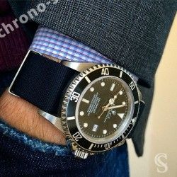 ROLEX BLACK NATO STRAP 20mm SUBMARINER 5512,5513,1665, 16660,14060,16800,16610,5514,5517,5508