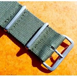 JAMES BOND KHAKI Nylon NATO WATCH BAND Strap Military G-10 BREITLING, IWC, ZENITH, PATEK, TAG HEUER, OMEGA