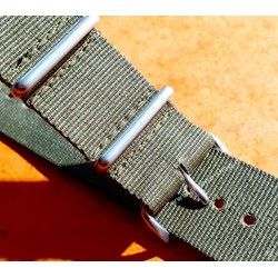 JAMES BOND KHAKI Nylon NATO WATCH BAND Strap Military G-10 BREITLING, IWC, ZENITH, PATEK, TAG HEUER, OMEGA