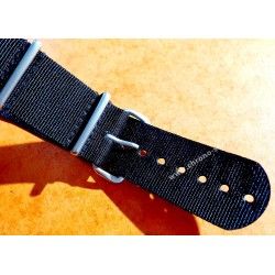 JAMES BOND KHAKI Nylon NATO WATCH STRAP 22mm BAND Strap Military G-10 BREITLING,IWC,ZENITH,PATEK,TAG HEUER,OMEGA