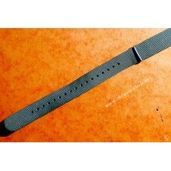 BLACK NATO WATCH STRAP BRACELET 18mm Rolex, Breitling, Omega, Jaegger Lecoultre, IWC watches