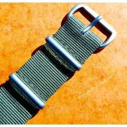 BLACK NATO WATCH STRAP BRACELET 18mm Rolex, Breitling, Omega, Jaegger Lecoultre, IWC watches