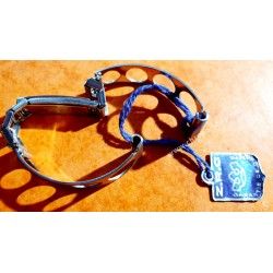 Vintage & RARE 70's Bracelet ZRC FRANCE Élastique Racing, Rally, Perforé Montres Dames 14mm Acier