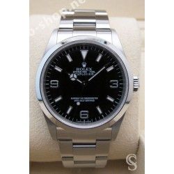 ROLEX GENUINE SWISS MADE OYSTER PERPETUAL EXPLORER I WATCH MODEL 14270, 114270 BLACK WATCH DIAL 