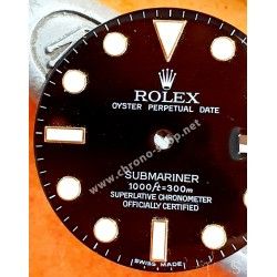 Rolex Rare Cadran Accessoire Horlogerie Montres Submariner Date or, Bitons 116618, 116613 Chromalight