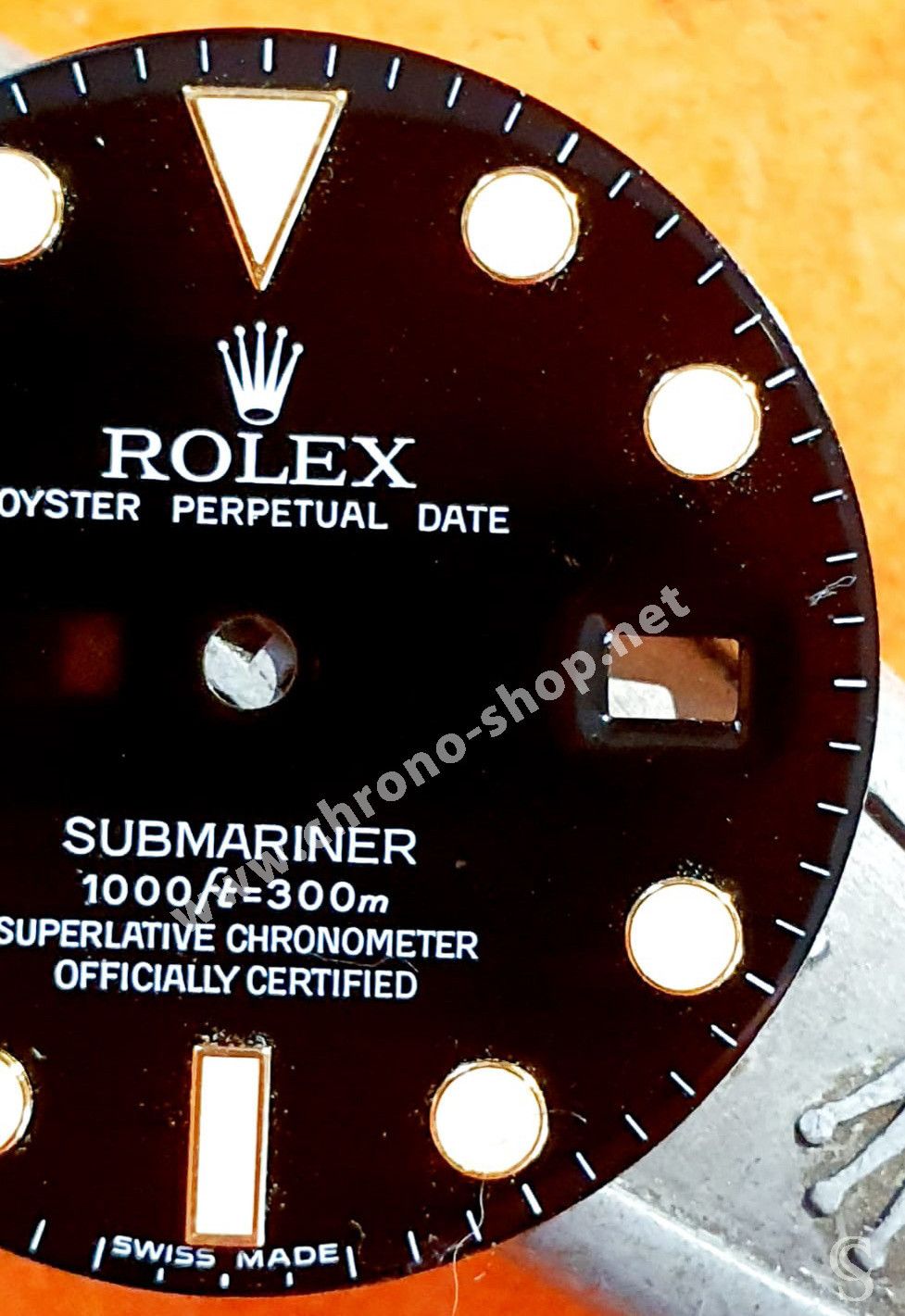 Rolex Rare Cadran Accessoire Horlogerie Montres Submariner Date or, Bitons 116618, 116613 Chromalight