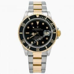 ROLEX VINTAGES 2 x AIGUILLES OR JAUNE TRITIUM MONTRES SUBMARINER DATE 16803,16808,16613,16618 cal 3035, 3135