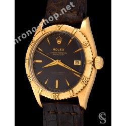Rolex Genuine & discontinued Thunderbird Turn-O-Graph Datejust ref 6609 watch case project from 60's