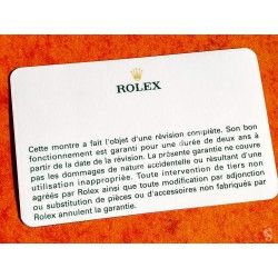 ROLEX 2010 Certificate International Service Guarantee Service PAPER CARD GMT MASTER 1675