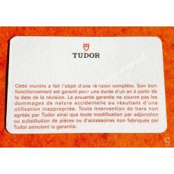 TUDOR Carte Garantie FRANCE vierge Révision internationale Montres Chronograph,Submariner,BlackBay,Pelagos,Fast Riders