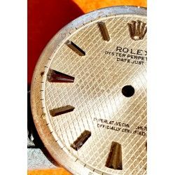Rolex rare & Authentique Cadran Argent Refini Ø36mm montres Thunderbird Turn-O-Graph Datejust ref 6609 Cal 1065