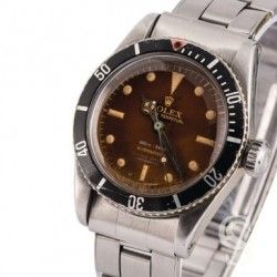 ROLEX INCREDIBLE & RAREST VINTAGE GENUINE USED TROPIC SUPERDOME 18, SUBMARINER 6536 JAMES BOND 007 RARE CRISTAL WATCH