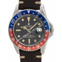 Rolex 1964 Rare & Authentique Fond vissé Acier Montre Vintage GMT MASTER 1675 Gilt IV.64