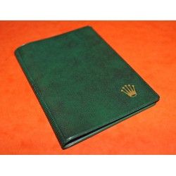 Vintage 1978 PORTEFEUILLE ROLEX SUBMARINER 1680 EN CUIR VERT VINTAGE + BOOKLET