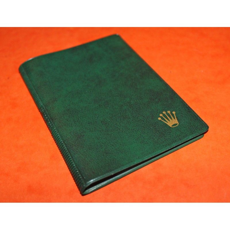 1978 1979 Vintage Rolex Submariner date 1680 Green Leather Business Guarantee paper Card Wallet