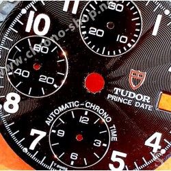 Tudor Prince Date Rare cadran Rouge & aiguilles montres Chronograph Chrono-Time 40mm ref 79280, 79280, 79260, 79160, 79270 Ø29mm