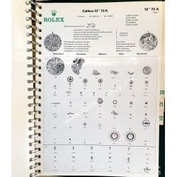 ROLEX CATALOGUE TECHNIQUE PIÈCES MONTRES R5 1300,1520,1575,1570,1520,1580,1600,1800,727,2030,2035,3035,3055,5035,5055