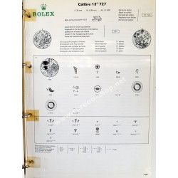 ROLEX RARE CATALOGUE TECHNIQUE PIÈCES DETACHEES DE RECHANGE MONTRES GUIDE R7