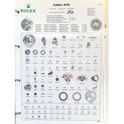 ROLEX RARE CATALOGUE TECHNIQUE PIÈCES DETACHEES DE RECHANGE MONTRES GUIDE R7