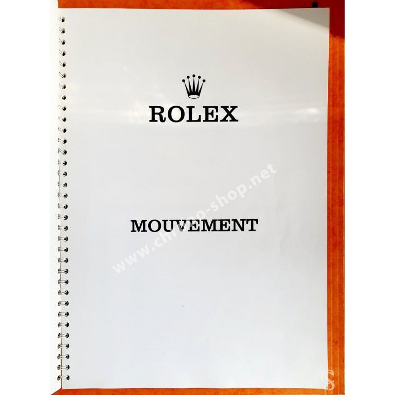 ROLEX R7 RARE TECHNICAL MANUAL COMPLETE MOVEMENT SPARE PART CATALOGUE SERVICE REPAIR INFO WERK 3085,3185,5035 VALJOUX 72,727