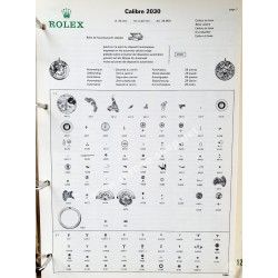 ROLEX RARE CATALOGUE TECHNIQUE PIÈCES DÉTACHÉES DE RECHANGE MONTRES GUIDE R6