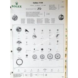 ROLEX RARE CATALOGUE TECHNIQUE PIÈCES DÉTACHÉES DE RECHANGE MONTRES GUIDE R6