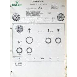 ROLEX RARE CATALOGUE TECHNIQUE PIÈCES DÉTACHÉES DE RECHANGE MONTRES GUIDE R6