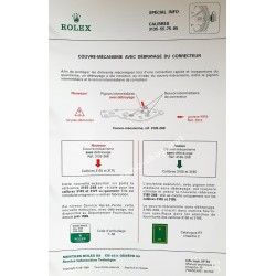 ROLEX TUDOR CATALOGUE HORLOGERIE MANUEL TECHNIQUE A CALIBRES 1220,1520,1575,1570,1520,1580,2030,2035,3035,3055