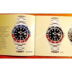 ROLEX AUTHENTIQUE LIVRET FRANÇAIS MONTRES HOMMES SPORT GMT MASTER II 16710,16713,16718