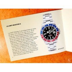Rolex Genuine discontinued Watch Booklet advertising GMT MASTER II 16710, 16713, 16718