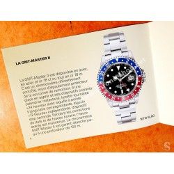 ROLEX AUTHENTIQUE LIVRET FRANÇAIS MONTRES HOMMES SPORT GMT MASTER II 16710,16713,16718