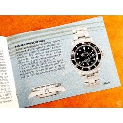 Rolex Submariner, Sea Dweller booklet manual english 1987 Submariner watches 5513 , 16800, 16803, 16808, Sea Dweller 16660 