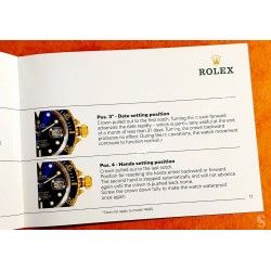 Rolex Submariner, Sea Dweller booklet manual english 1987 Submariner watches 5513 , 16800, 16803, 16808, Sea Dweller 16660 