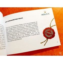 ROLEX 2004 FRENCH GENUINE OYSTER BOOKLET BROCHURE PAMPHLET VOTRE ROLEX OYSTER ref 579.51fr 8.2004