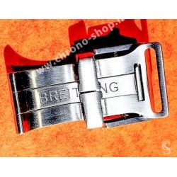 Breitling authentique boucle, fermoir déployant satinée 20mm ref A20DSA.1 Bracelet cuir