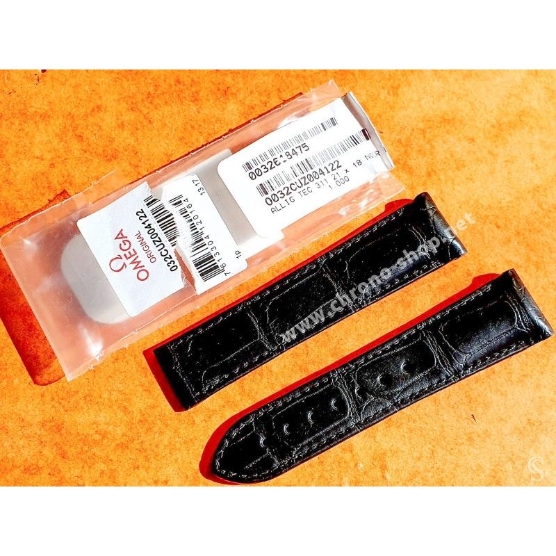 Omega Original 21/18mm textile Cordura black bracelet Ref O032CWZ003216 Speedmaster Dark Side of The moon,Co axial,44.25mm