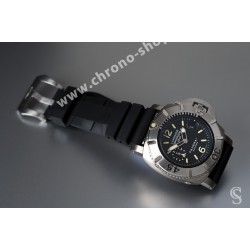 Panerai Luminor Authentique bracelet 26mm caoutchouc noir 47mm/ Montres Radiomir