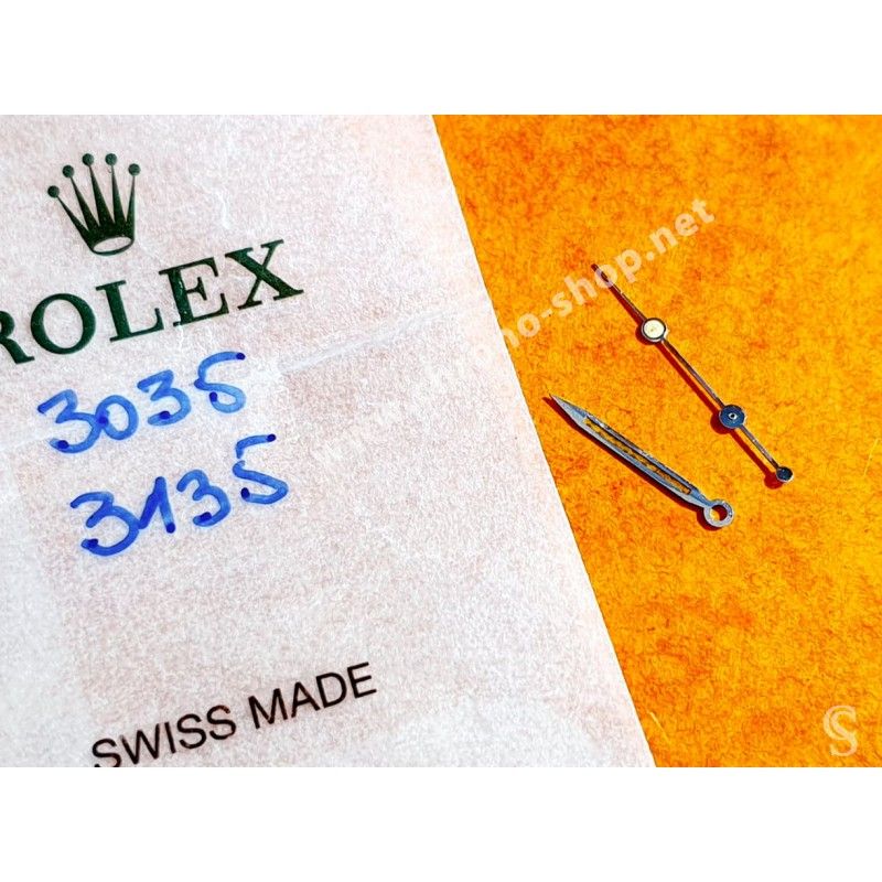 Rolex 2 x Aiguilles tritium Secondes & Minutes Montres Submariner Date 16800,168000,16610 cal 3035,3135