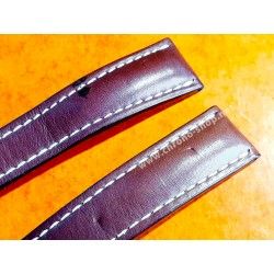 Breitling authentique Bracelet cuir Barenia Couleur Tabac 24mm ref 444X Navitimer 46mm,Superocean Heritage II 46