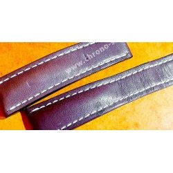 Breitling authentique Bracelet cuir Barenia Couleur Tabac 24mm ref 444X Navitimer 46mm,Superocean Heritage II 46