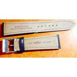 Breitling 441X 24-20mm Cuir Marron Brun Montre Navitimer 46mm Homme Bracelet Veau 130-80